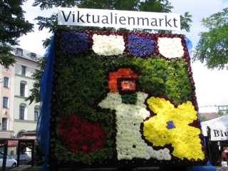 Aber auch der Viktualienmarkt wurde besucht