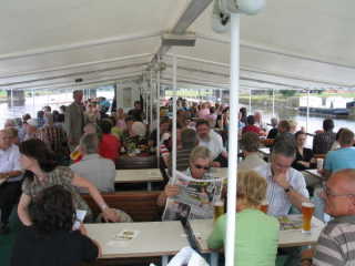 Der vierte Tag begann mit einer Schifffahrt auf dem 68,59 m langen Raddampfer PD Dresden aus dem Jahre 1926,