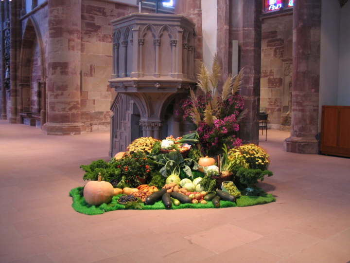 Erntedankfest �kumenischer Gottesdienst in der Stiftskirche.