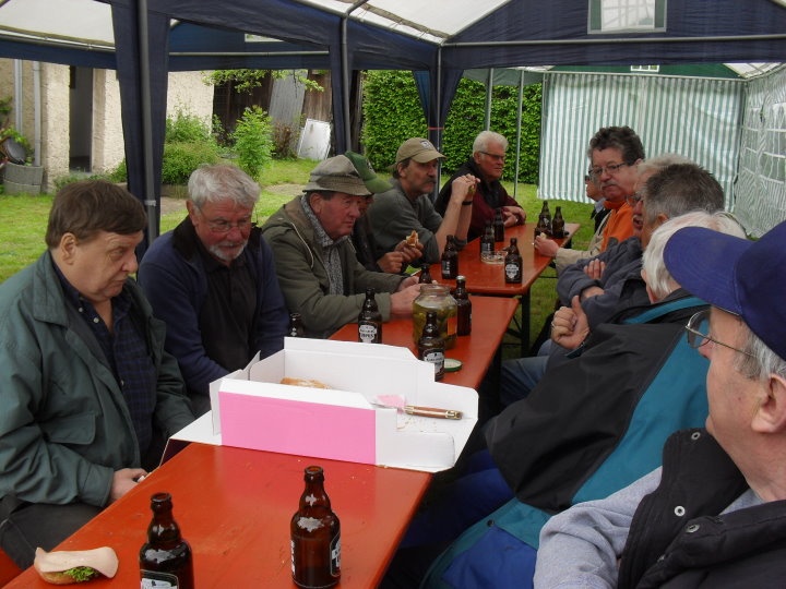 Der Imbiss nach dem Aufbau.