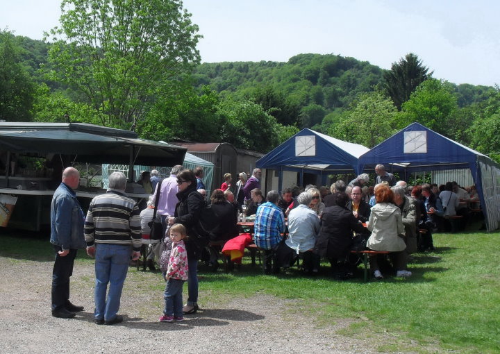 Bereits am fr�hen Morgen reger Betrieb.