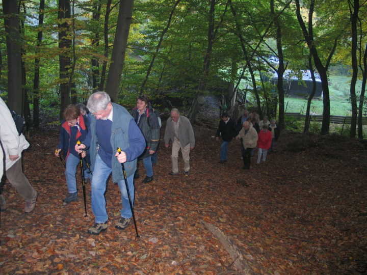 Der Aufstieg in den Stiftswald war recht beschwerlich