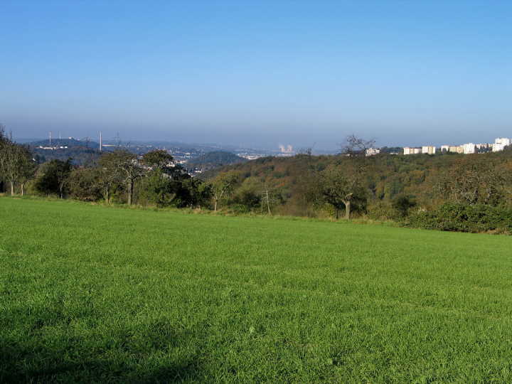 von wo wir einen herrlichen Blick in Richtung Saarbr�cken �genie�en� konnten