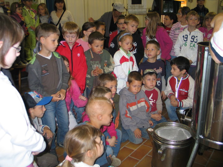 Jetzt wurde der Wachs entfern und geschleudert