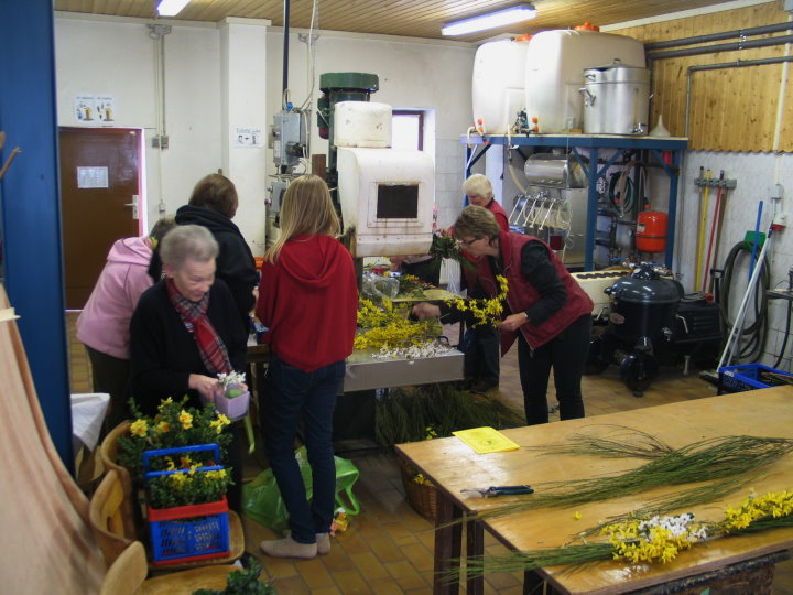 Es wurde eifrig gebastelt