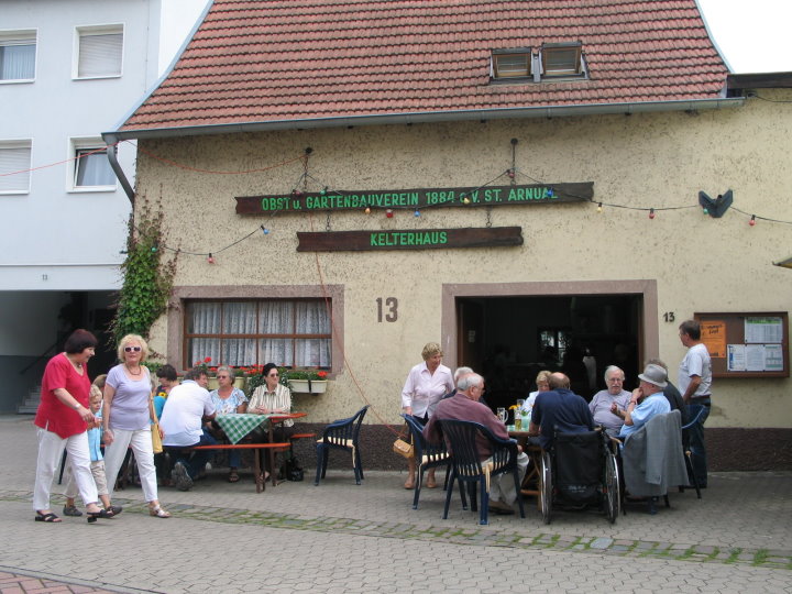 Der Stammtisch wie immer gut besetzt