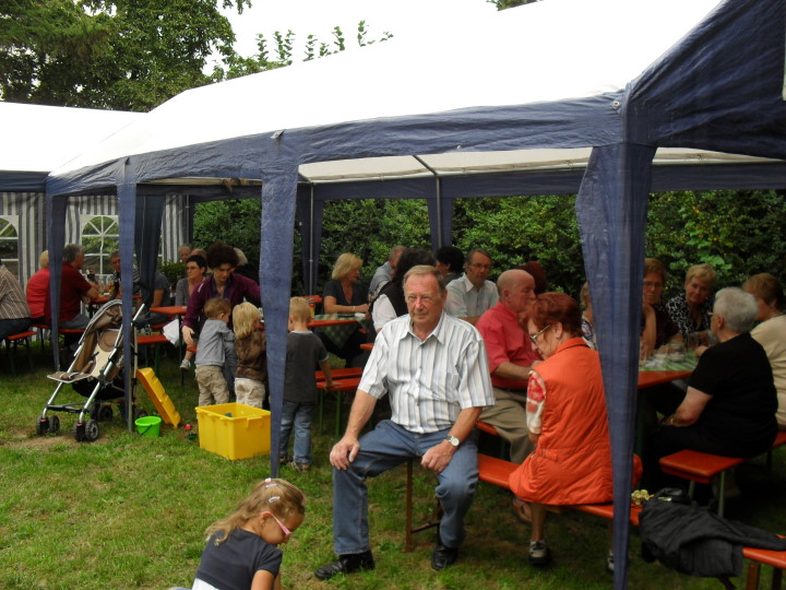 Am Samstag war im Garten immer Betrieb