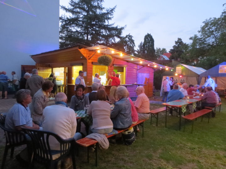 Gute Stimmung auch am Abend