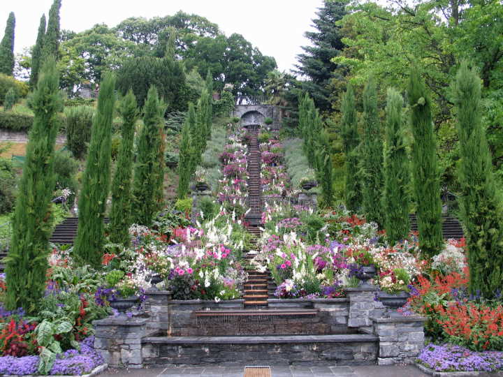 Die Blumentreppe auf der Insel Mainau