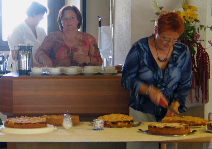 F�r Kaffee und Kuchen war gesorgt