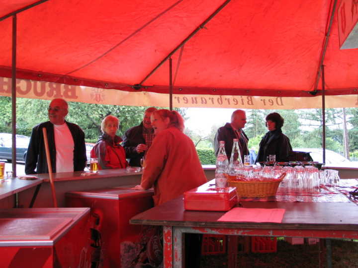 Dort wo der Regen nicht �hinkam� herrschte gute Stimmung.