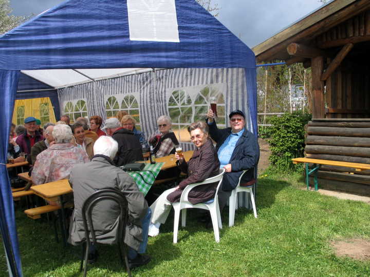Gute Stimmung bei wechselhaftem Wetter.