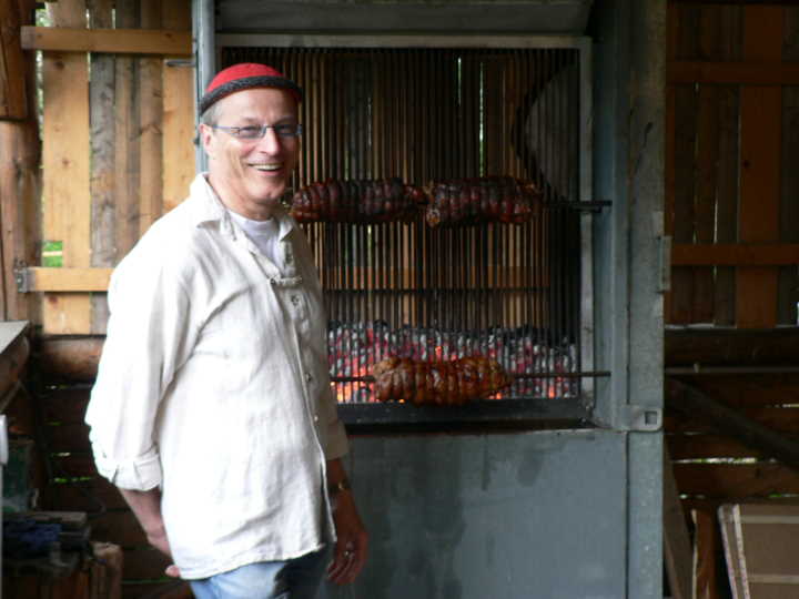 Der Grill (Spende eines Vereinsmitgliedes).