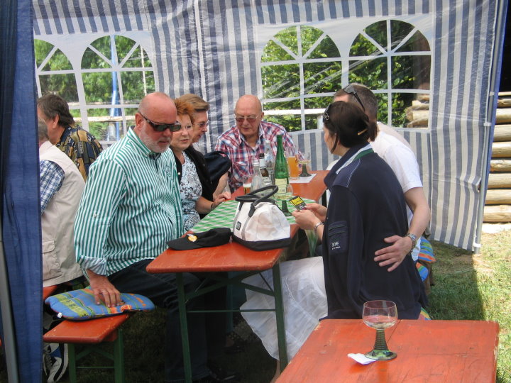 Ein Stammgast mit Familie.