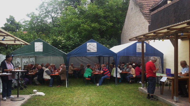 Schon am fr�hen Morgen gut besucht.