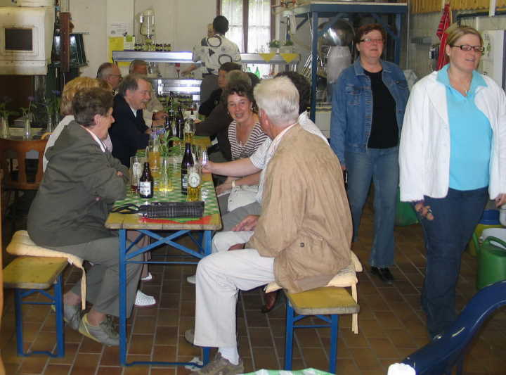 Immer wenn es regnete war emsiges Treiben in der Kelter