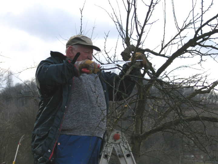 Fachberater Werner Schneider bei der Arbeit