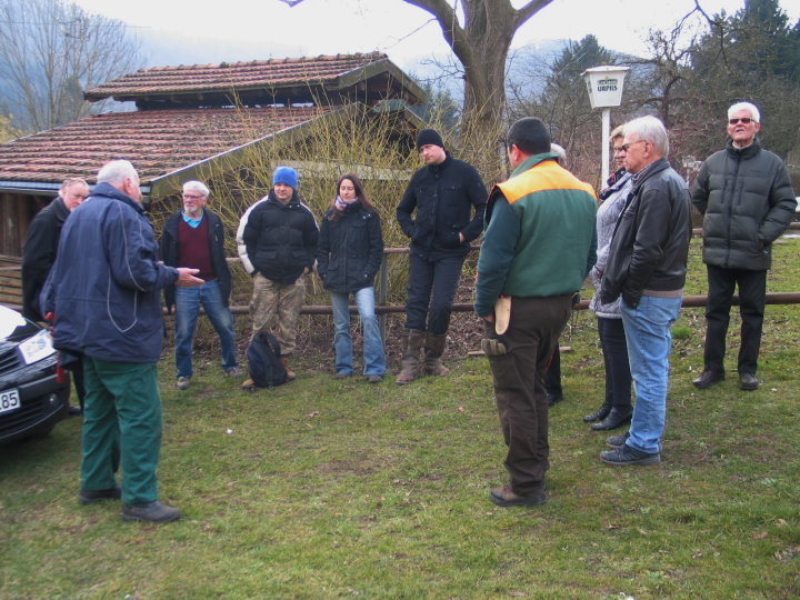 Der Schnittlehrgang startete an der Waldblickschenke. 